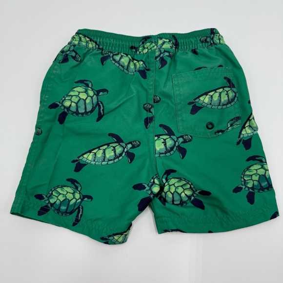 Tea Collection Boys Green Turtle Swim Trunks Shorts 4T - Picture 2 of 7
